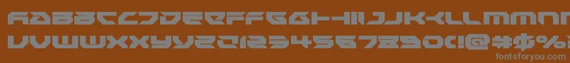 Royalsamurai Font – Gray Fonts on Brown Background