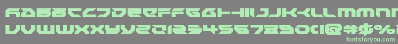 Royalsamurai Font – Green Fonts on Gray Background
