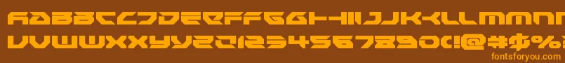 Royalsamurai Font – Orange Fonts on Brown Background
