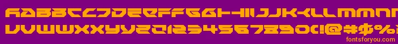 Royalsamurai Font – Orange Fonts on Purple Background