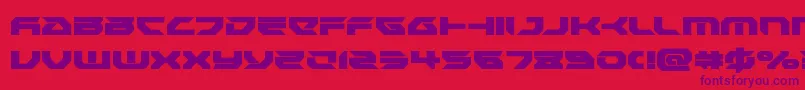 Royalsamurai Font – Purple Fonts on Red Background
