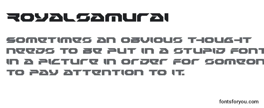 Review of the Royalsamurai Font