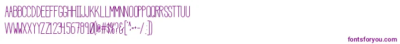 HbmSerenitySansTitle-Schriftart – Violette Schriften auf weißem Hintergrund