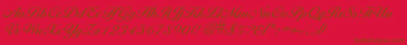 Lariss Font – Brown Fonts on Red Background