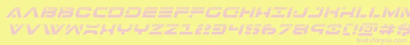 7thservicehalfital Font – Pink Fonts on Yellow Background