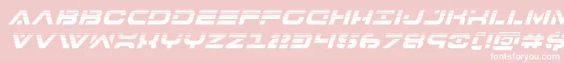 Шрифт 7thservicehalfital – белые шрифты на розовом фоне