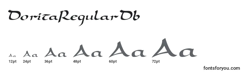 DoritaRegularDb Font Sizes
