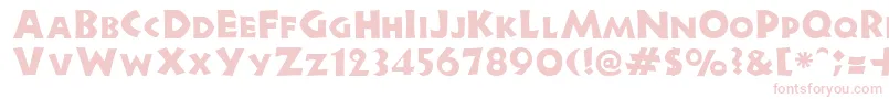 Newell Font – Pink Fonts on White Background