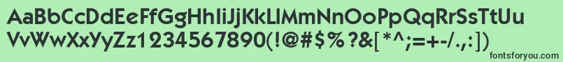 ItcKabelLtDemi Font – Black Fonts on Green Background