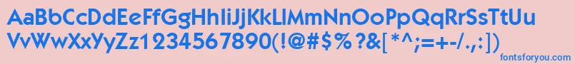 ItcKabelLtDemi Font – Blue Fonts on Pink Background