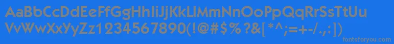 ItcKabelLtDemi Font – Gray Fonts on Blue Background