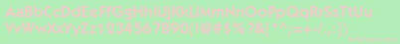 ItcKabelLtDemi Font – Pink Fonts on Green Background