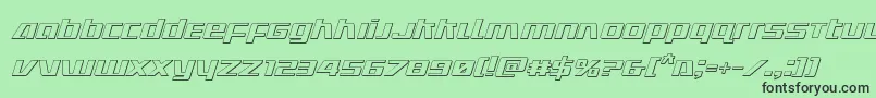 Ultramarines3Dital Font – Black Fonts on Green Background