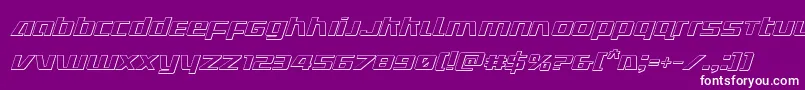 Ultramarines3Dital Font – White Fonts on Purple Background