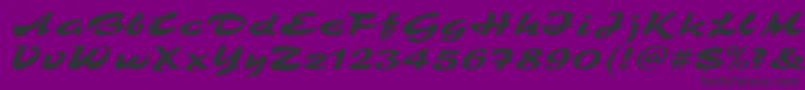 TamboScript Font – Black Fonts on Purple Background