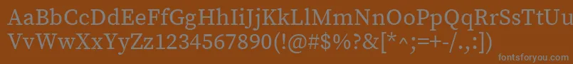 Шрифт SourceserifproRegular – серые шрифты на коричневом фоне