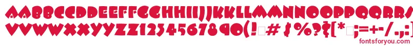 フォントBeeskneesgtt – 白い背景に赤い文字