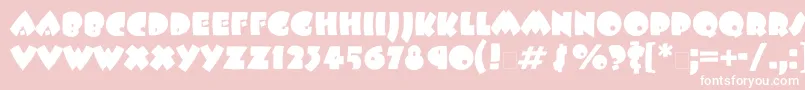 Beeskneesgtt Font – White Fonts on Pink Background
