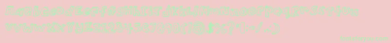3D Font – Green Fonts on Pink Background