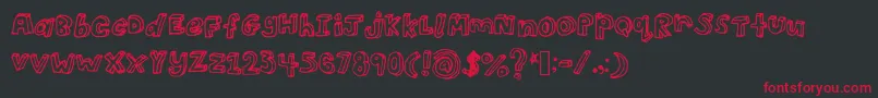 3D Font – Red Fonts on Black Background