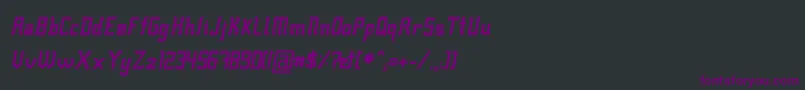 Шрифт Fcrafsbi – фиолетовые шрифты на чёрном фоне