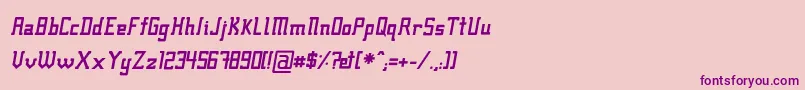 Fcrafsbi Font – Purple Fonts on Pink Background
