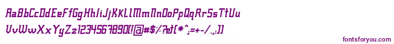 Шрифт Fcrafsbi – фиолетовые шрифты на белом фоне