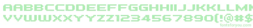 PfTempestaFiveExtendedBold Font – Green Fonts on White Background