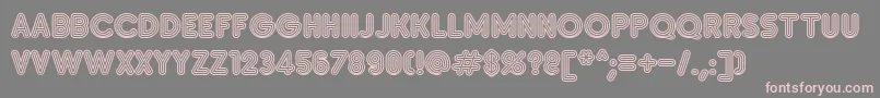SanasoftInsetC.Kz Font – Pink Fonts on Gray Background