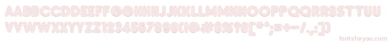 SanasoftInsetC.Kz Font – Pink Fonts on White Background