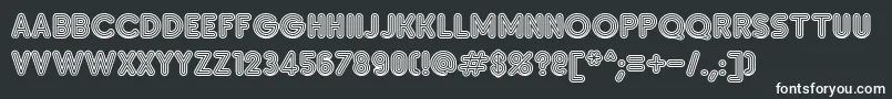 SanasoftInsetC.Kz Font – White Fonts on Black Background