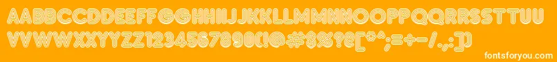 SanasoftInsetC.Kz Font – White Fonts on Orange Background