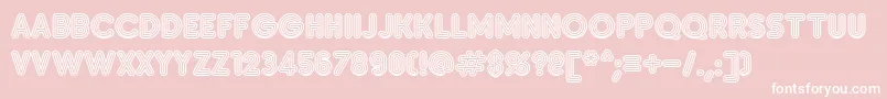 SanasoftInsetC.Kz Font – White Fonts on Pink Background