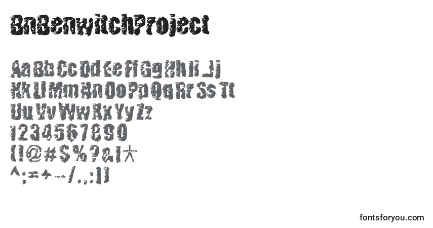 Schriftart BnBenwitchProject – Alphabet, Zahlen, spezielle Symbole