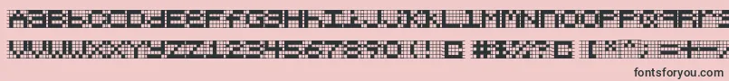 Chlorenuf Font – Black Fonts on Pink Background