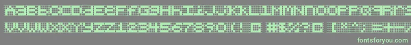Шрифт Chlorenuf – зелёные шрифты на сером фоне