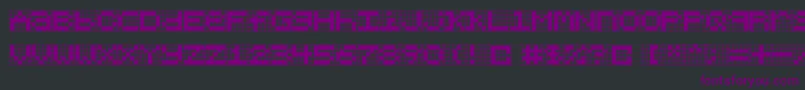 Chlorenuf Font – Purple Fonts on Black Background