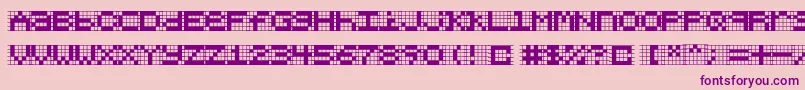 Chlorenuf Font – Purple Fonts on Pink Background