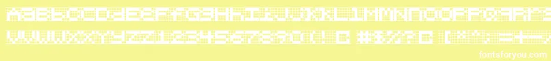 Chlorenuf Font – White Fonts on Yellow Background