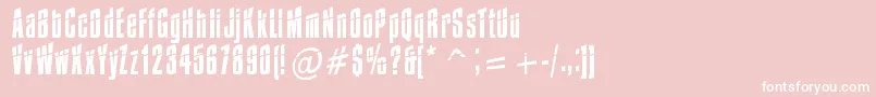 Weitere Informationen zur Impossible0Minus30-Schriftart Impossible0Minus30-Schriftart – Weiße Schriften auf rosa Hintergrund