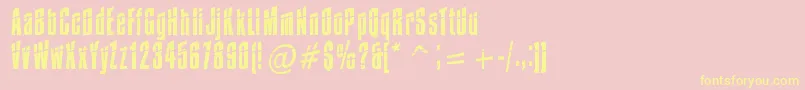 fuente Impossible0Minus30 – Fuentes Amarillas Sobre Fondo Rosa