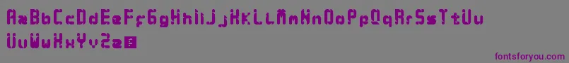 Syny Font – Purple Fonts on Gray Background