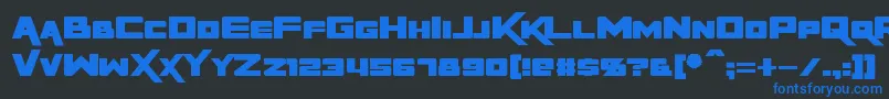RapierZero Font – Blue Fonts on Black Background