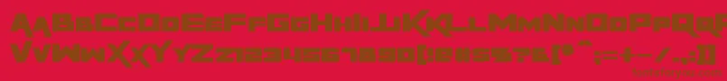 RapierZeroフォントについての詳細 フォントRapierZero – 赤い背景に茶色の文字