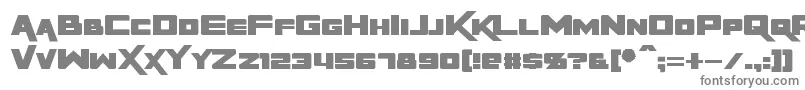 Czcionka RapierZero – szare czcionki
