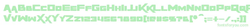 RapierZero-fontti – vihreät fontit valkoisella taustalla