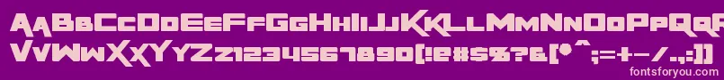 RapierZero Font – Pink Fonts on Purple Background