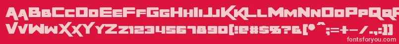 RapierZero Font – Pink Fonts on Red Background