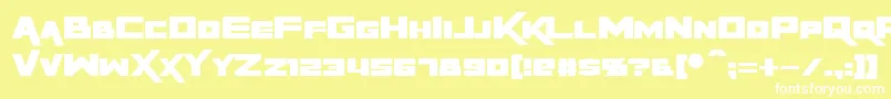 RapierZero Font – White Fonts on Yellow Background