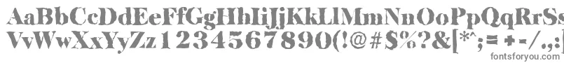 BaskervillerandomBlackRegular Font – Gray Fonts on White Background